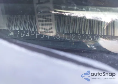 2001 Buick Lesabre Custom z USA, uszkodzony, nr VIN 1G4HP54K31U290359